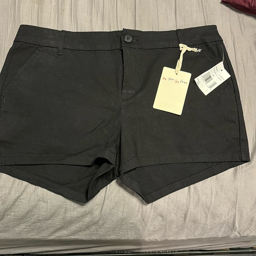 Black shorts. Bebop